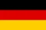 Germany national flag icon with black, red, and gold horizontal stripes