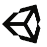 Unity game engine logo icon