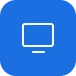 white rounded-square icon with a white computer monitor symbol