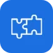 telco service integration puzzle icon