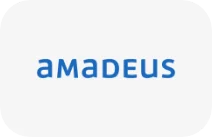 Amadeus logo representing global travel technology and distribution solutions