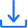 blue download arrow icon