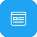 blue dashboard layout icon
