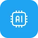 AI processor chip icon