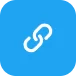 blue link chain icon